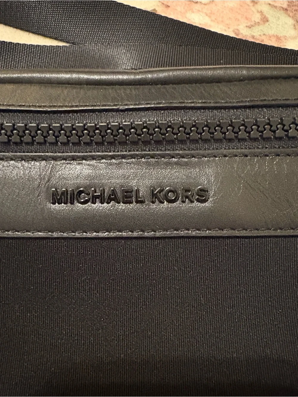 Michael Kors Black Belt Bag with Zip Pocket. New with Tags!